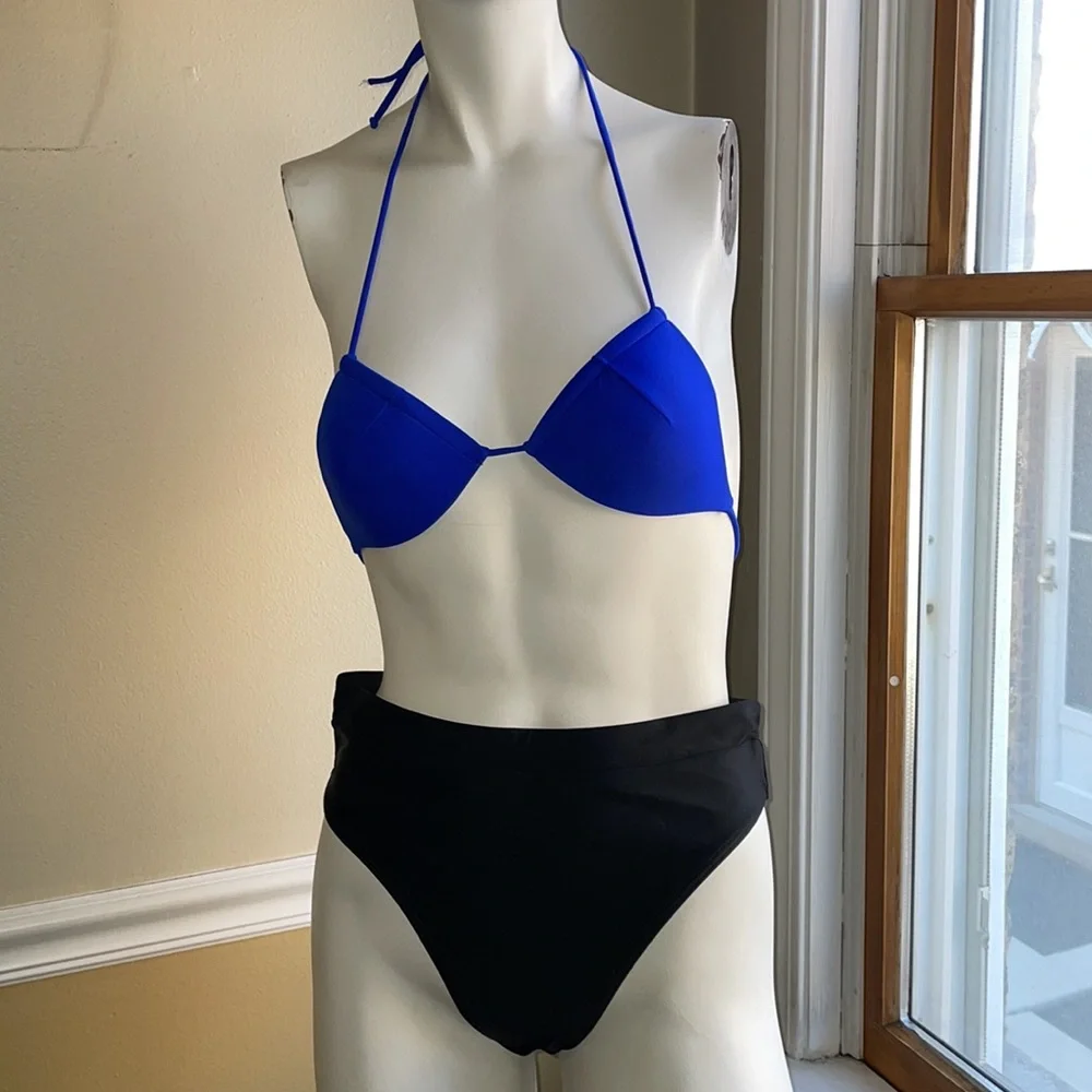 Triangle Bikini Top and Brief Swimsuit by Misguided GUC Size 8
